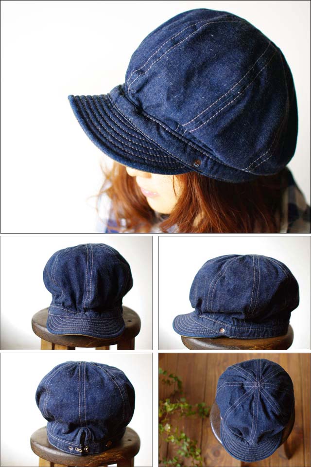 DECHO[デコー] 1WORKERS VATDYE GRAYNEP DENIM BIKERSCAP [ネップデニム バイカーキャップ]　_f0051306_16471880.jpg