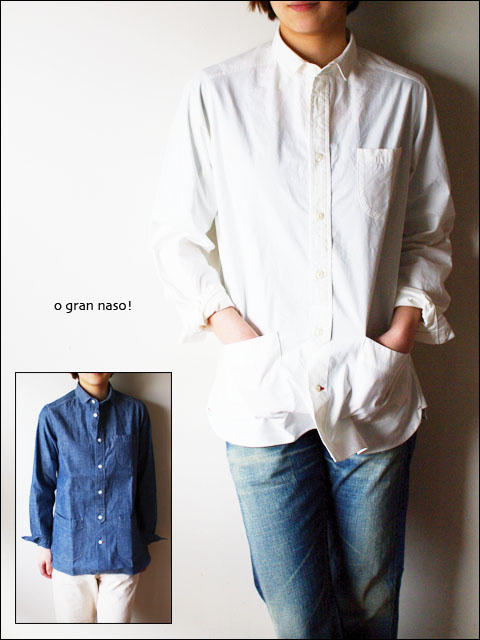 O gran naso! [オーグラン ナーゾ] 3 pocket open front shirts [LADY\'S]_f0051306_17241061.jpg