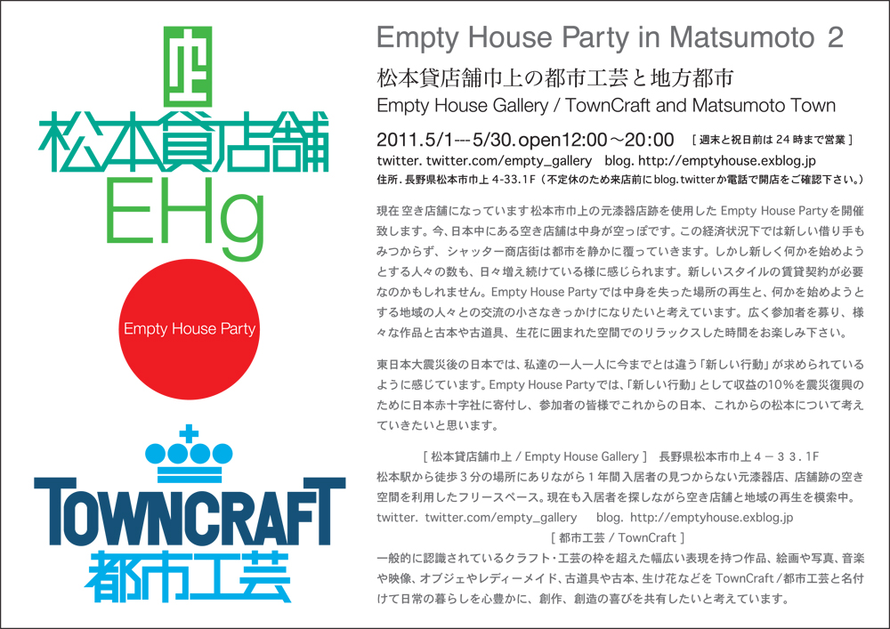 決定！５月１日からのEmptyの企画内容と参加者募集！_f0180529_9581114.jpg