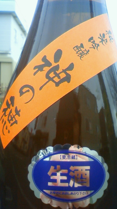 【日本酒】 颯 純米吟醸 無濾過生酒 神の穂 22BY_e0173738_11471537.jpg