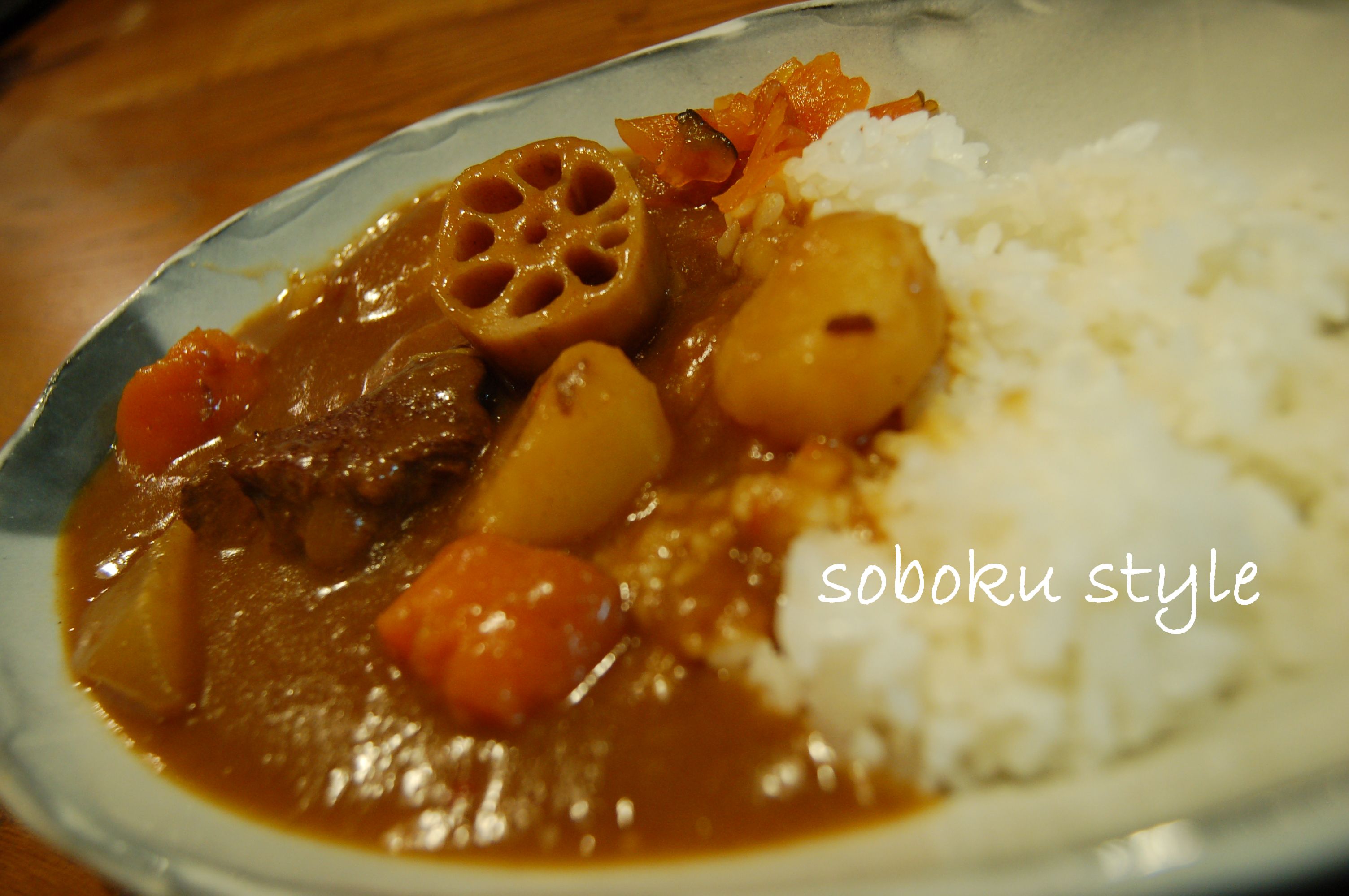 根菜カレーライス_b0218981_19431667.jpg