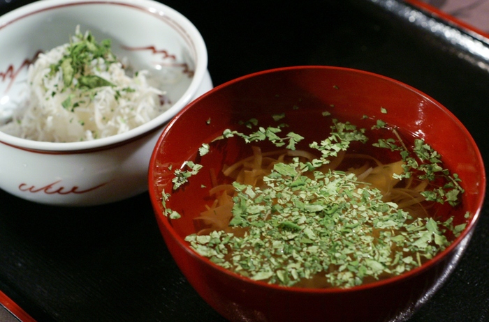 【季節が香る居酒屋メニュー】昨日の続編で鰻卵茶漬け／竹の子の木の芽味噌バター田楽／木の芽若竹汁他。_b0033423_20114480.jpg