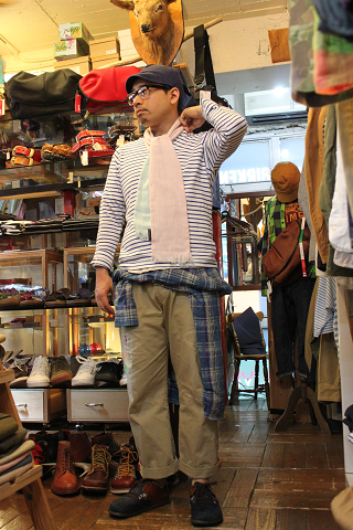 TATAMIZE Boat Neck Tee×BNB ラッキーチノ_b0102140_1824993.jpg