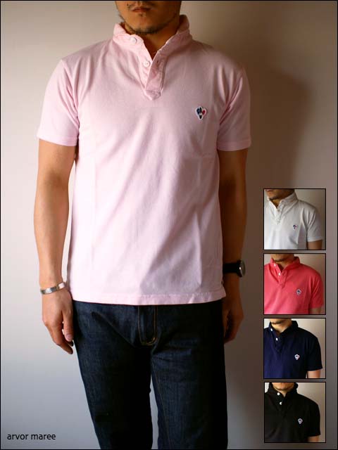 arvormaree [アルボーマリー] SAILAR PIQUE SOLID POLO men\'s 11\' セーラーピケポロシャツ（カノコ）_f0051306_1836857.jpg