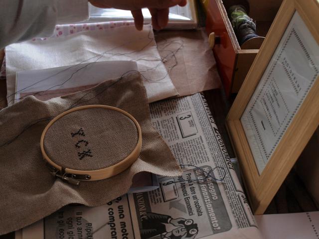 今日の『ひねもす チクチクアミアミ展』_b0205599_1750448.jpg