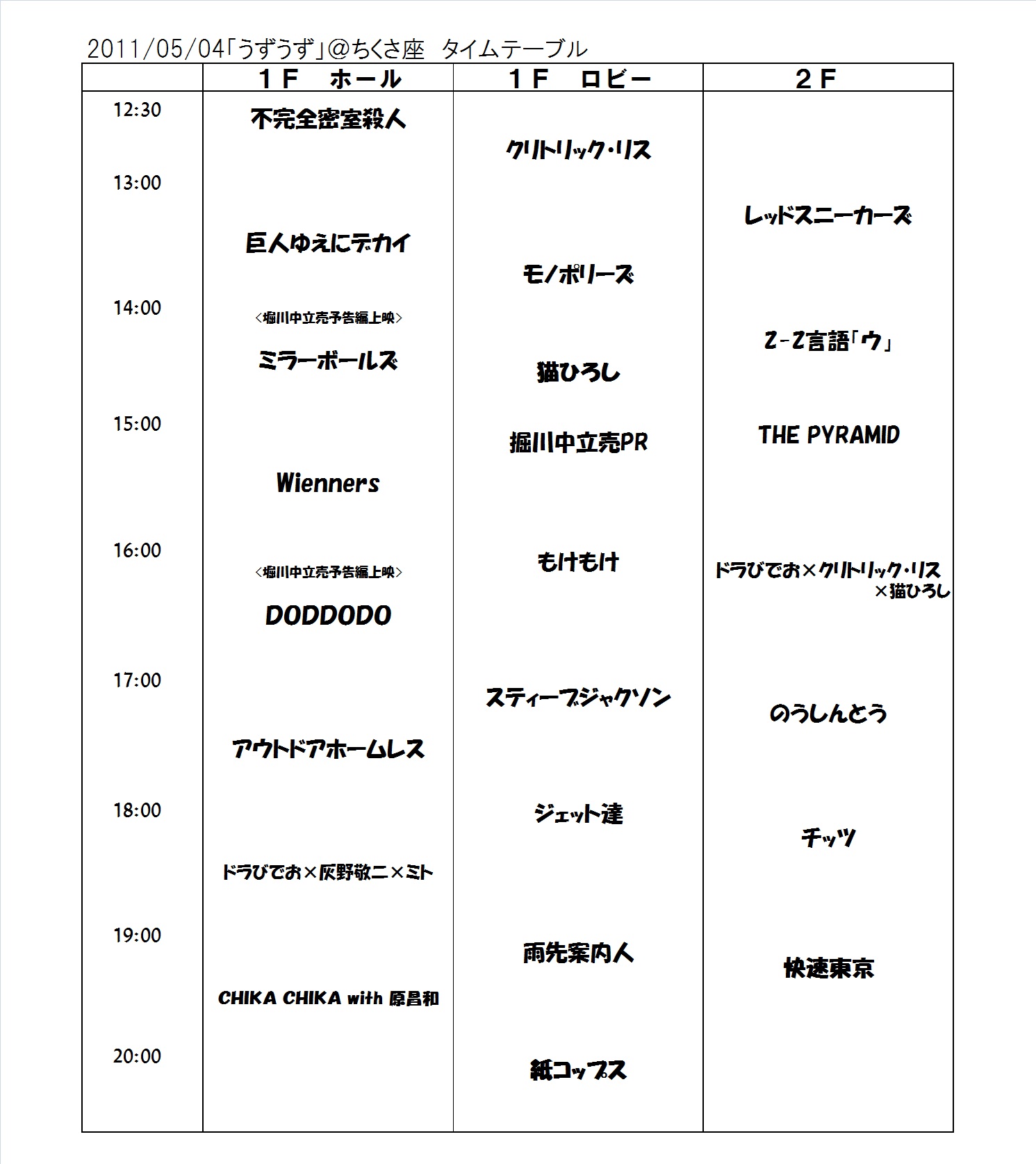 うずうずタイムテーブルと諸々。_e0205684_4495444.jpg