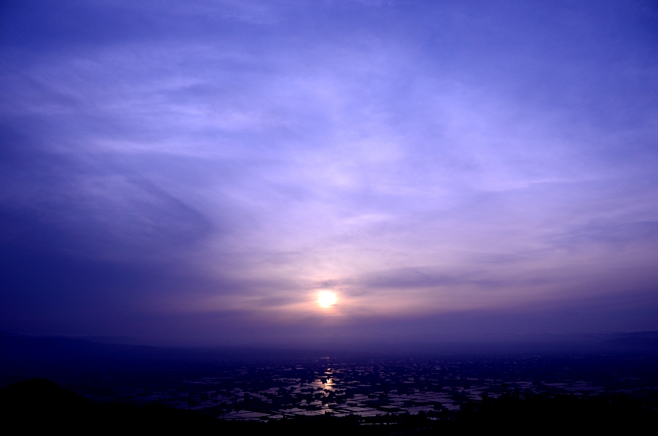 砺波　散居村の夕日_d0218192_0462818.jpg