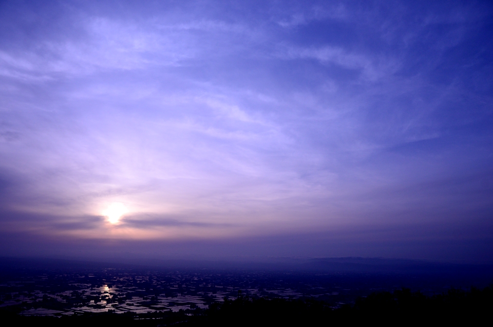 砺波　散居村の夕日_d0218192_059845.jpg