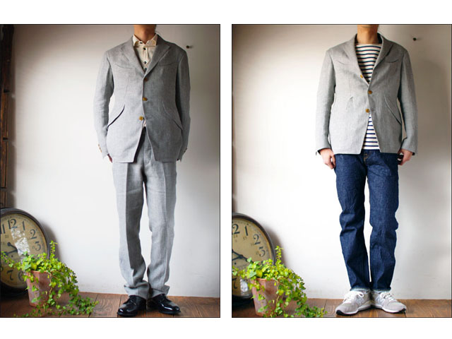 DRESS BY KATO / AAA Hyperion スーツ セットアップ EASTGATE MODEL」SUPER150's ストライプ柄スーツ/セットアップ