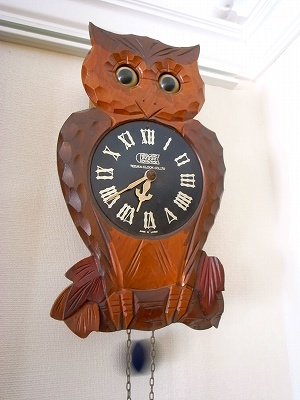 テヅカ（手塚時計） フクロウ時計（目玉時計） : トライフル・西荻窪 