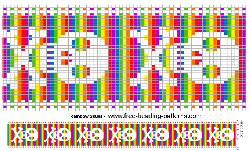 Beadsで編込まれたSkull柄のGuitar Straps。_e0053731_18272167.gif