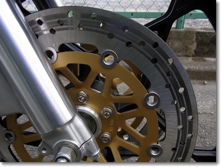 フロントブレーキパッド研磨 何にもない日記