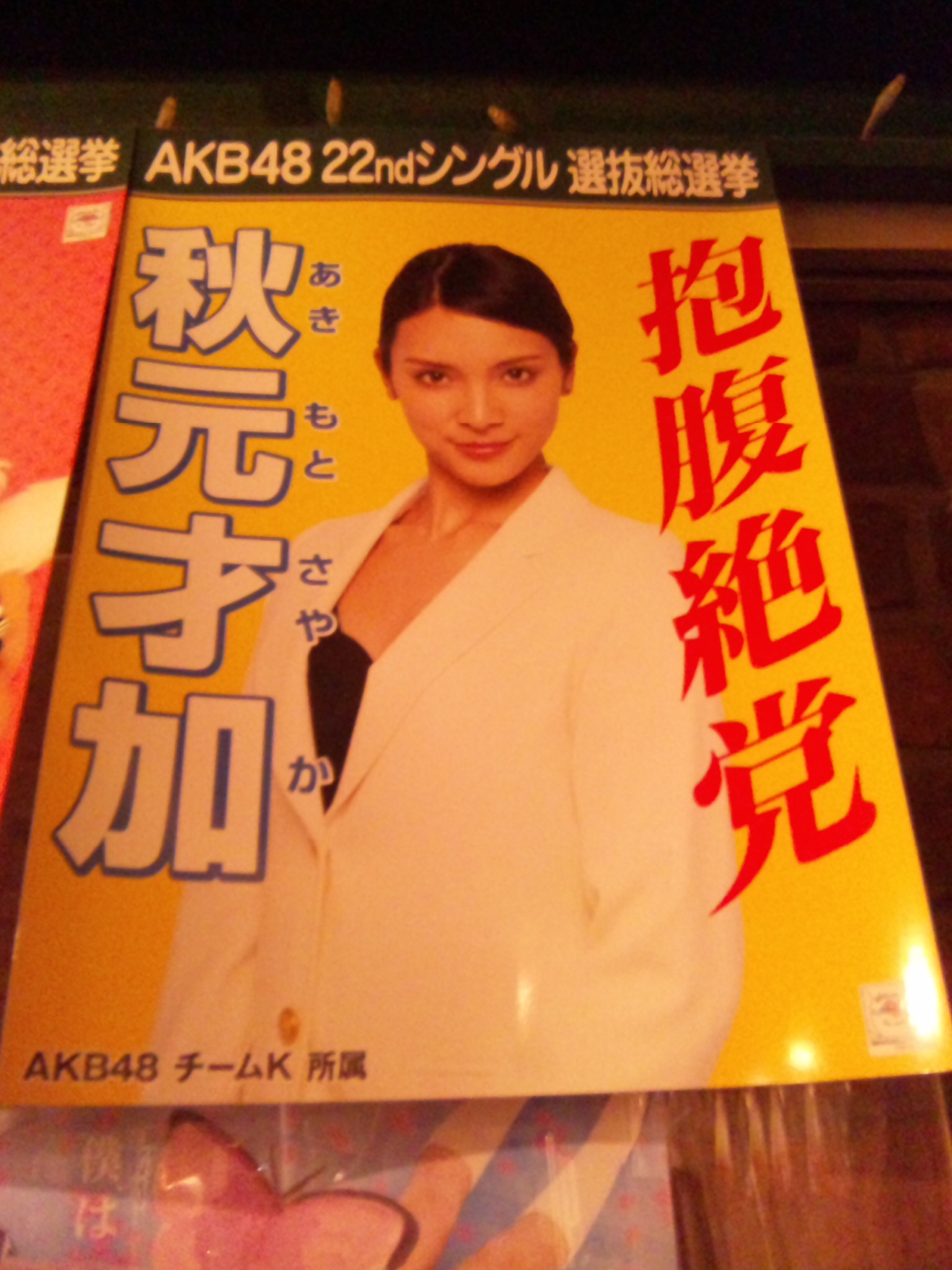 選挙ポスター 秋元才加ちゃんを応援するあたしの日常 選挙ポスター 秋元才加ちゃんを応援するあたしの日常