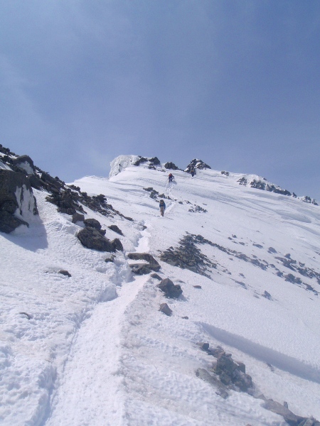 GW奥穂高岳登山-山頂へ_c0177814_12285714.jpg