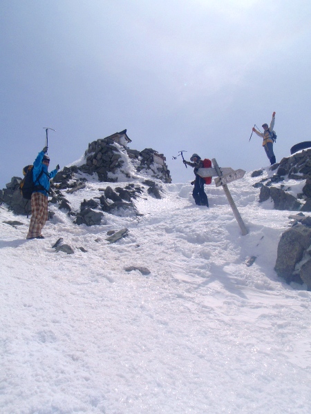 GW奥穂高岳登山-山頂へ_c0177814_12294253.jpg