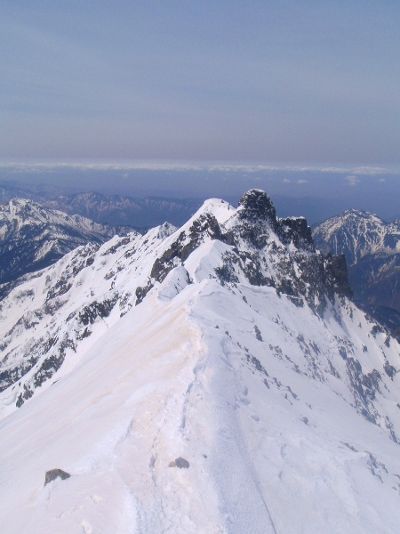 GW奥穂高岳登山-山頂へ_c0177814_12313476.jpg