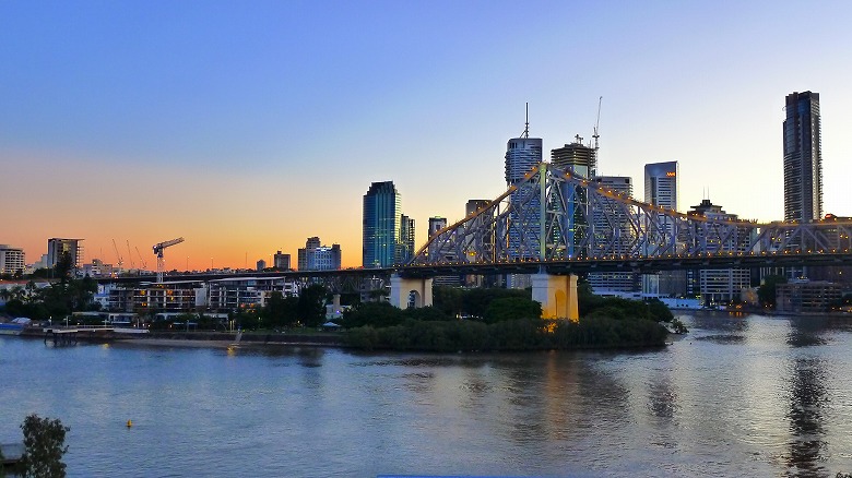 夕暮れ時、Brisbane River_b0042293_23411914.jpg