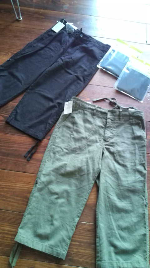 ユニクロ リネンコットンイージーパンツ 夏じたく ウチのこと ソトのこと