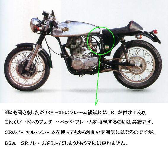 SR400 Norton 車体
