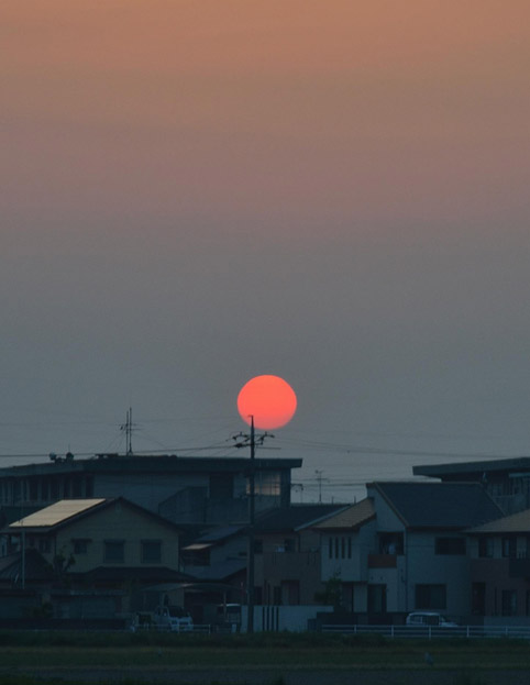 【5月19日】 夕日_e0147669_23365578.jpg