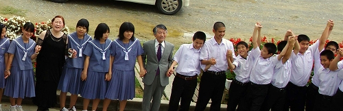 羽地中学校で ハンセン病市民学会in名護・宮古島 実行委員会