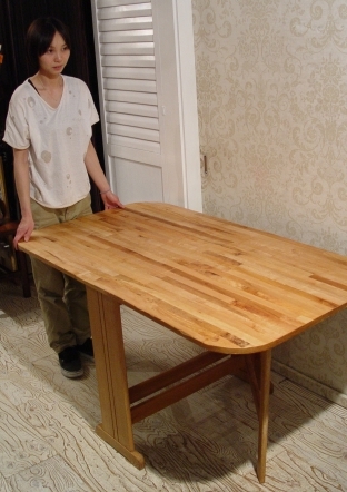 無垢天板のバタフライテーブル 入荷!_a0096367_21391884.jpg