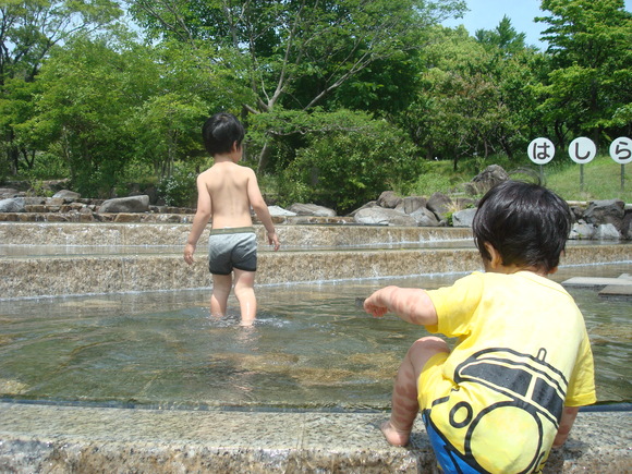 府中市郷土の森博物館　水遊びの池/ Swimming at Fuchu Municipal Field Museum_a0186568_212297.jpg