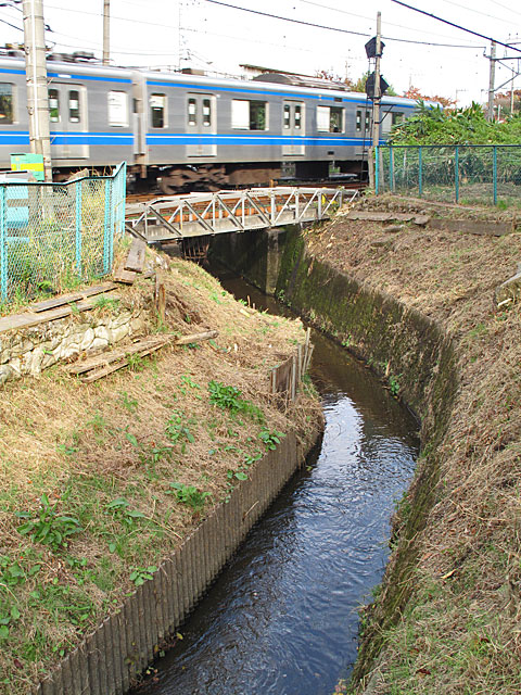 千川上水橋梁と地上に姿を現す千川上水 : 東京の水 2009 fragments