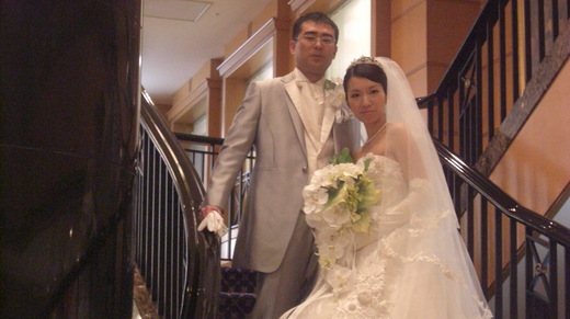 桂先生のドレスに合わせドレス・ヘットドレス・ブーケのバランス_a0123133_2063384.jpg