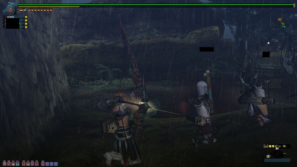 ｈｃババコンガ変種高台爆撃オーラ ゆっくり歩く