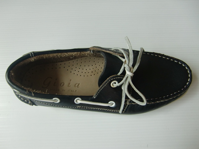 BLACK DECK SHOES MADE IN ITALY DEAD STOCK _f0226051_12164521.jpg