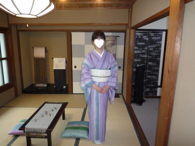 単衣の紬と音符の帯で、ピアノのライブへ。_f0181251_15225263.jpg