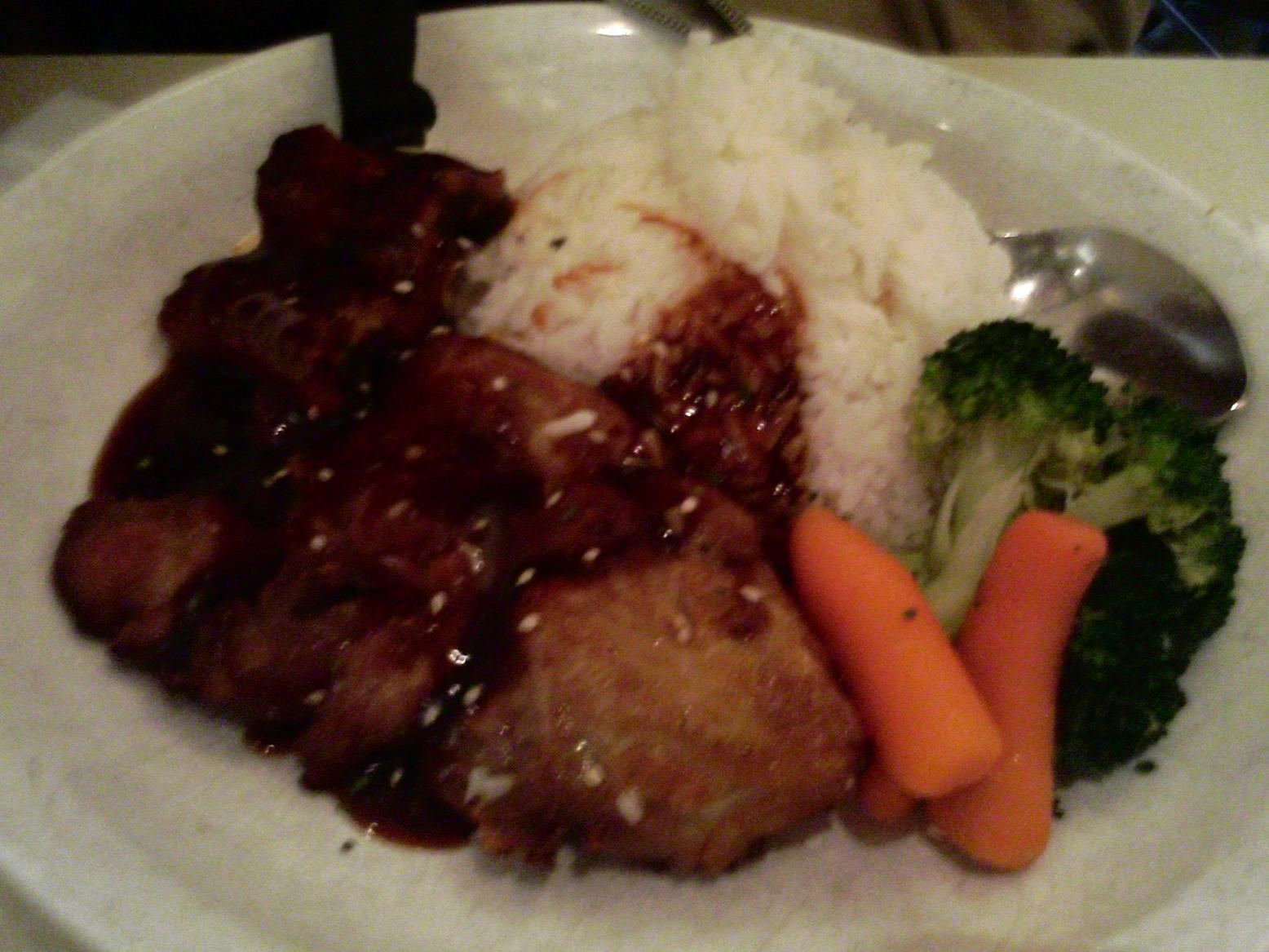 燒汁雞排飯 (Fried sauce Chicken’s leg with rice)_e0012800_135544.jpg