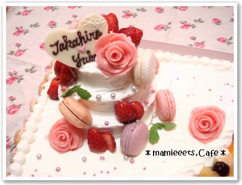 手作りウェディングケーキ Mamieeets Cafe