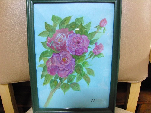 水彩画 ~ 薔薇 & 芍薬 ~_e0222340_20245963.jpg