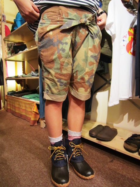 Americana(アメリカーナ) \"V/N WIDE BORDER T & リボンサルエルSHORTS\"_f0191324_9381695.jpg
