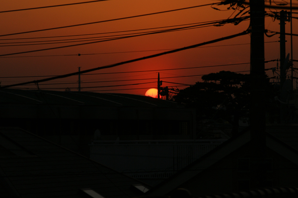 5丁目の夕日_f0088772_1293482.jpg