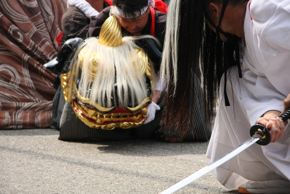 石川　美川おかえり祭　おかえり獅子１_c0196076_21283430.jpg