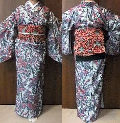 マジョリカお召しに更紗帯 うまこの天袋 マジョリカお召しに更紗帯 うまこの天袋