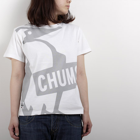 CHUMS チャムス レディース Big Booby T-シャツ CH01-0558 コットン×バンブー ホワイト_f0001880_1144232.jpg