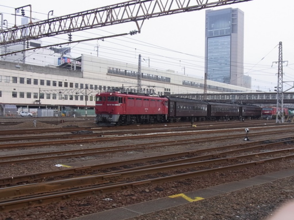 行先板 サボ 仙台×なし 国鉄 東北本線 旧型客車 ED75 スハフ43 【ED75