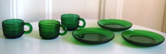 ARABIA - アラビア　ヌータヤルヴィ　カステヘルミ　カップ　プレート　グリーン カステヘルミ プレート14cm グリーン(ヌータヤルヴィ