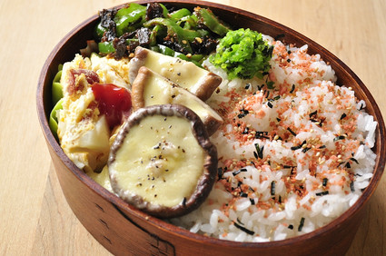 椎茸のチーズ詰め弁当_b0171098_937464.jpg