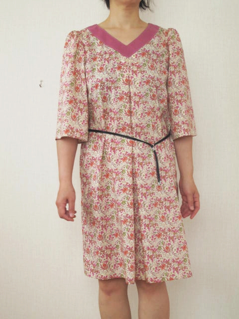 タックストレートワンピース型紙アップしました 想いをかたちに タックストレートワンピース型紙アップしました 想いをかたちに