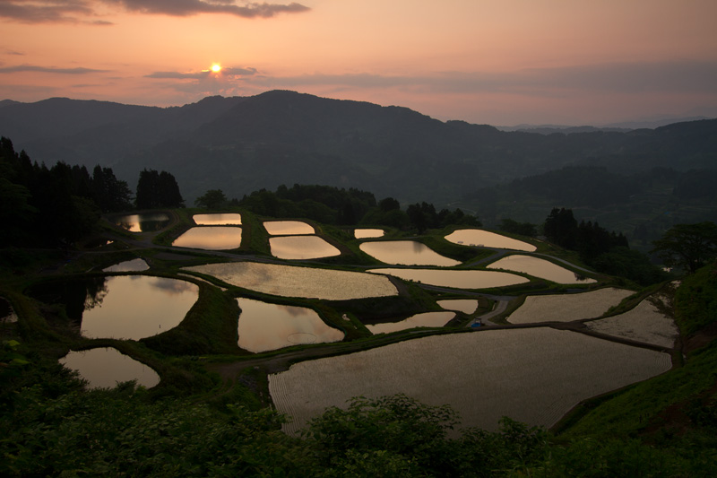 長岡市 山古志 朝景 ニイガタ越後 旬の撮影地