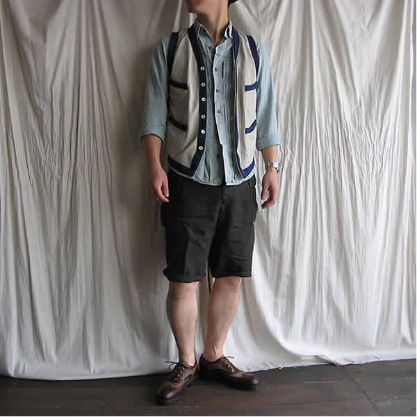 HAVERSACK (ハバーサック)　『stripe vest』_c0181543_14423826.jpg