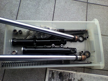 ハーレー フロントインナーフォーク DLCコーティング FXDL FXDLS