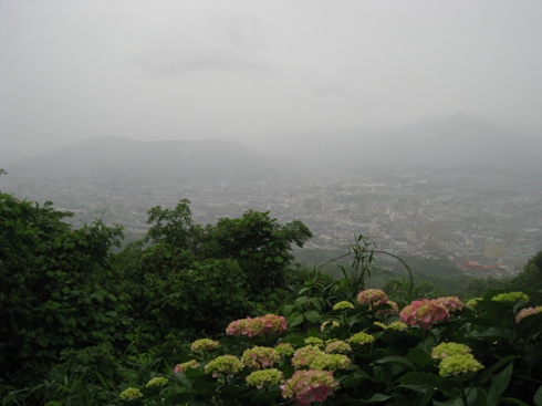 雨の天拝山_c0077338_20113348.jpg