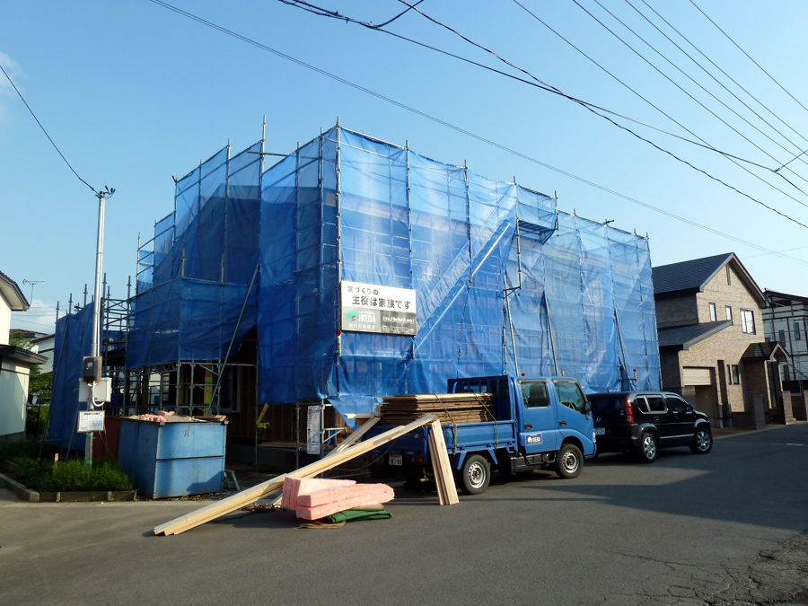 K様邸「船場町の家」 施工中です。_f0150893_1546385.jpg