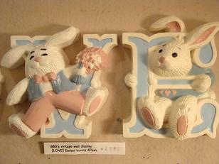 wall display easter bunny　（ビンテージ 壁掛け イースターバニー）♪_f0197946_19535147.jpg